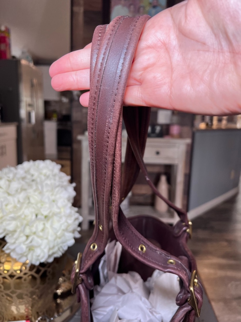 Coach Vintage 9090 LEGACY LARGE SHOPPER Shoulder Tote Bag Dark Brown Leather USA - Picture 4 of 15